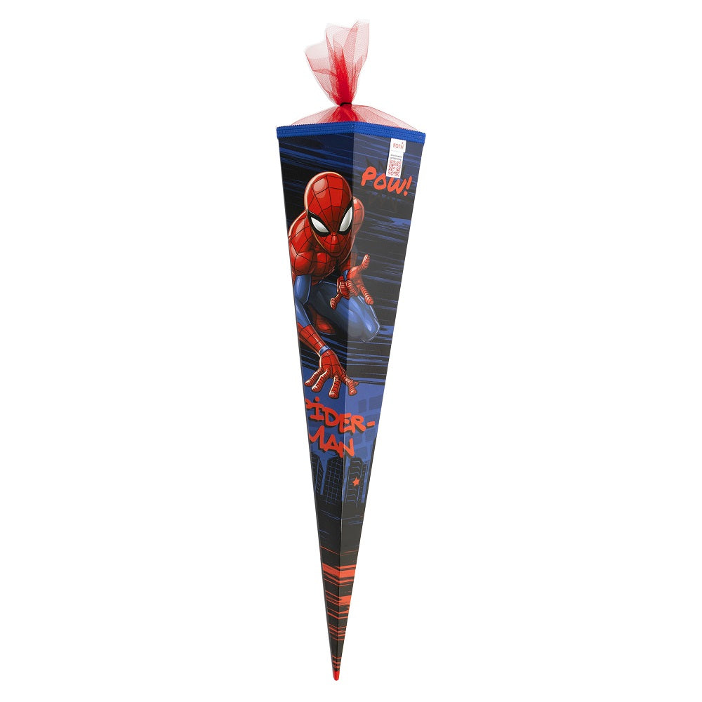 Roth Schultüte Spiderman Zuckertüte dunkelblau mit rotem Spiderman 85cm