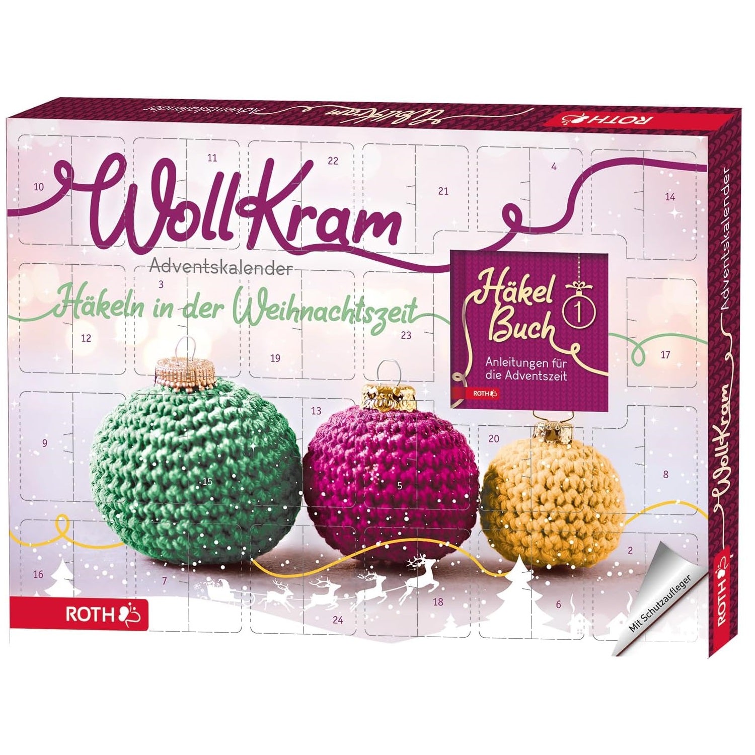 Adventskalender Wollkram mit Häkelzubehör