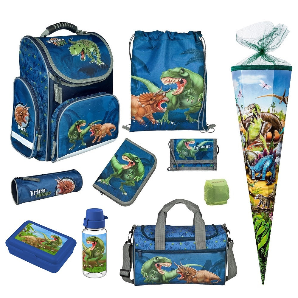 Jungen Schulranzen Einschulungs-Set Dino Ranzen 1. Klasse Blau