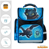 Dragons Schultasche Drachenzähmen Serie Blau ergonomisch und leicht