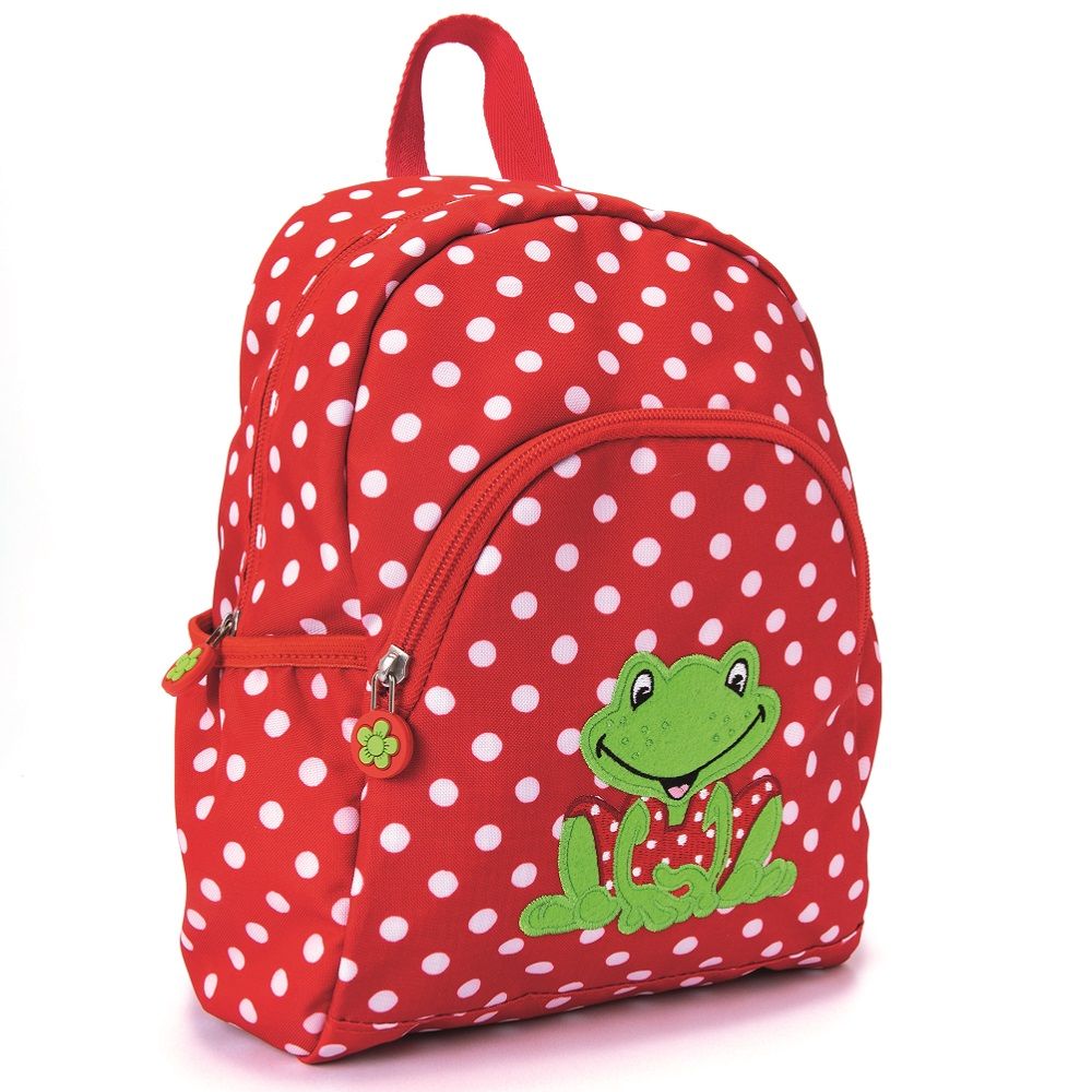 Kindergarten Mädchen Rucksack mit niedlicher Frosch Applikation