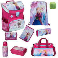 Disney Eiskönigin Schulranzen Set 9-teilig mit Sporttasche Frozen Pink