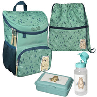 Scooli Mini-Me Kinder Rucksack Set mit Dose Flasche Turnbeutel Bobby Bär