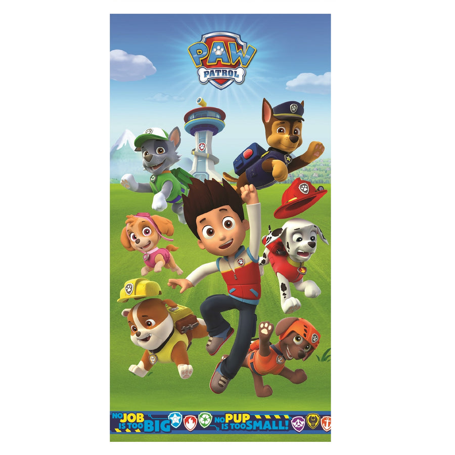 Paw Patrol Strandtuch für Kinder 75x150 cm mit Ryder Marshall Syke Chase Rubble Rocky und Zuma