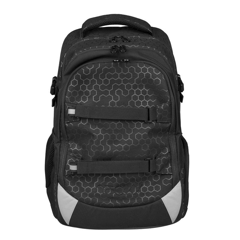 NEOXX Active Schulrucksack Lost in Black 3tlg. Set mit Schlamperbox und Regenschutz