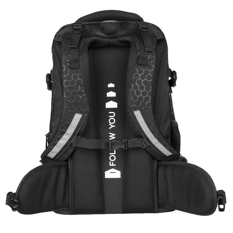 NEOXX Active Schulrucksack Lost in Black 3tlg. Set mit Schlamperbox und Regenschutz