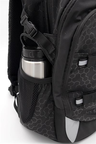 NEOXX Active Schulrucksack Lost in Black 3tlg. Set mit Schlamperbox und Regenschutz