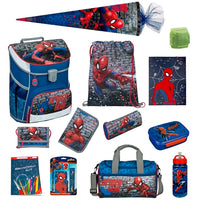 Spiderman Schulranzen Set für Jungen und Mädchen 1. Klasse