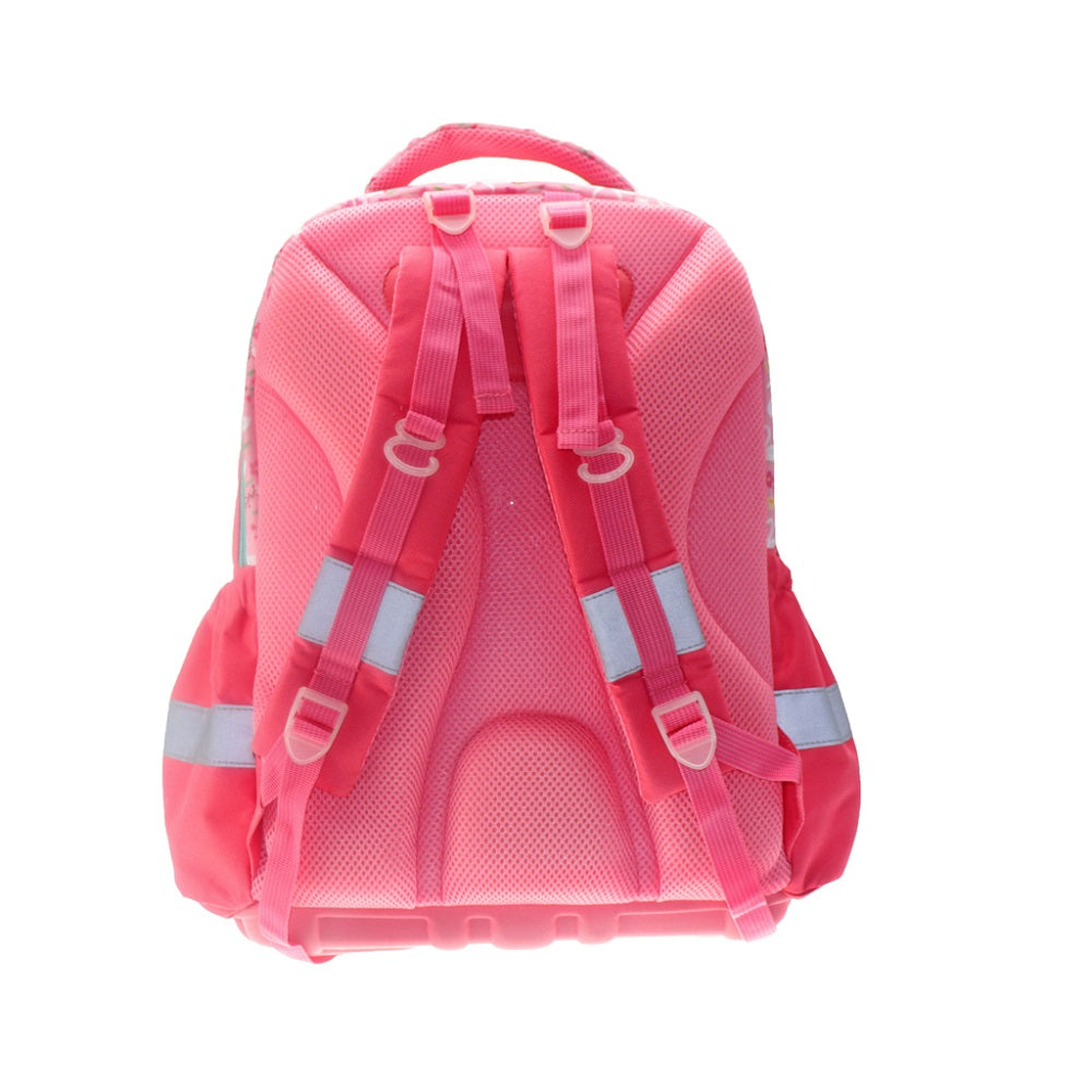 Mädchen Rucksack Set 3tlg. mit Turnbeutel und Schlampermäppchen Motiv Schwan Rosa Pink